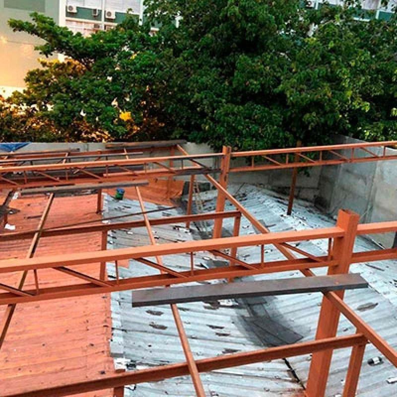 cobertura estrutura metalica residencial